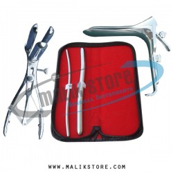 Hegar uterine dilator set 2pieces 5-6, 11-12, mathieu speculum, grave large